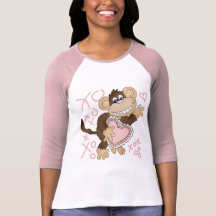 Affe umarmt und küsst T-Shirts und Geschenke