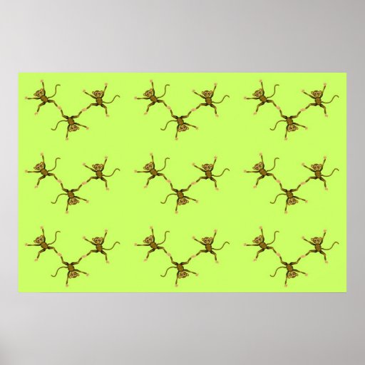 Affen Plakatdruck