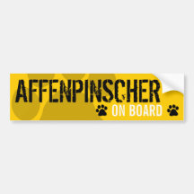 Affenpinscher an Bord Autosticker