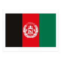 Afghanistan-Flaggen-Postkarte postkarten