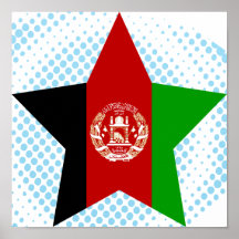 Afghanistan-Stern Plakatdrucke