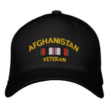 Afghanistan-Veteran Bestickte Baseballcaps