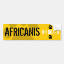 Africanis an Bord Autosticker