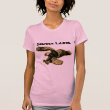 Africankoko Gewohnheits-Sierra Leone Tshirt