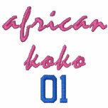 Africankoko Gewohnheits-Unterzeichnung Bestickte Jacken