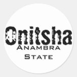 Africankoko kundenspezifische Sammlung (Onitsha, N Runde Aufkleber