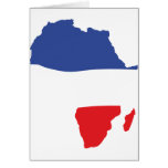 Afrika-Formfranzoseflagge Karte