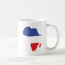 Afrika-Formfranzoseflagge tassen