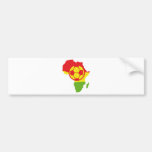 Afrika-Fußballflagge Autoaufkleber