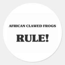 Afrikaner gekratzte Frosch-Regel Runder Aufkleber