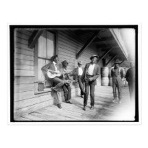 Afrikanische Amerikaner warteten das Boot c1902 Postkarten