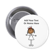 Afrikanische amerikanische Strichmännchen-T-Shirts Anstecknadelbutton