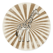 Afrikanische Giraffen-Vorlagen-Kunst aufkleber