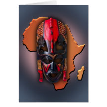Afrikanische Maske Karten