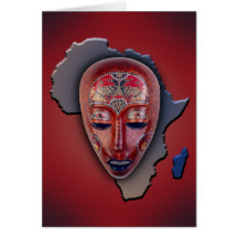 Afrikanische Maske Karten