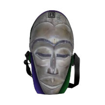 Afrikanische Maske Kurier Tasche