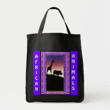 Afrikanische Tiere 4 Taschen
