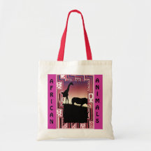 Afrikanische Tiere Leinentaschen