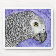 Afrikanisches Grau-Papagei Mousepads