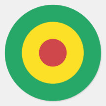 Afrikanisches Mod-runder Aufkleber