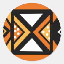 Afrikanisches Muster Aufkleber