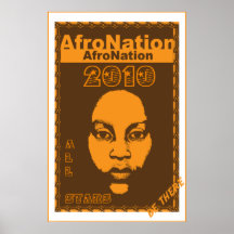 Afro-Nation 2010 alles Sterne Sport-Plakat