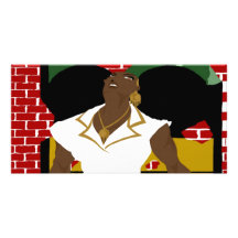 Afro stößt Pinups 4 luft (der Sketchbook Pro) Bilderkarte