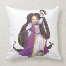 Afroamerikaner Rapunzel Prinzessinkissen