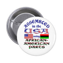 Afroamerikaner-Teile Anstecknadelbutton