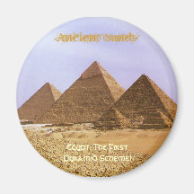 ÄGYPTEN: Der erste Pyramide-Entwurf-Magnet Kühlschrankmagnet