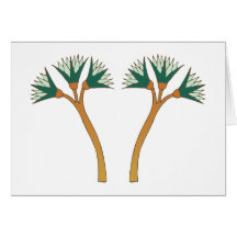 Ägypten Egypt Papyrus plant Karten