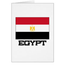 Ägypten-Flagge Grußkarte