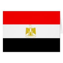 Ägypten-Flagge Grußkarten