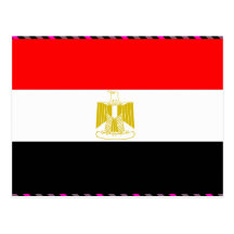 Ägypten-Flagge Postkarten