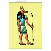 Ägypten Gott Anubis egypt god Karte