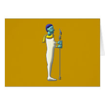 Ägypten Gott Ptah egypt god Grußkarte
