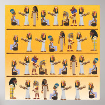 Ägypten-Hieroglyphen Plakatdrucke