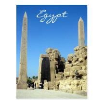 Ägypten karnak Obelisks Postkarte
