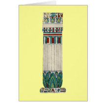 Ägypten Säule egypt Pillar Grußkarte