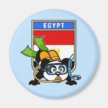 Ägypten-Sporttauchen-Panda Magnete