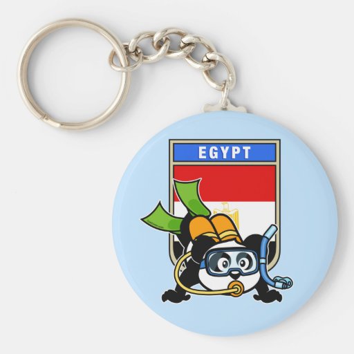 Ägypten-Sporttauchen-Panda Schlüsselbänder