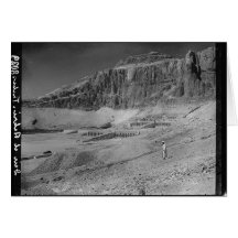 Ägypten. Tempel von Deir EL Bahre circa 1936 Grußkarten