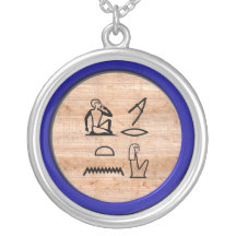 Ägypter "ich Liebe Sie" (Frau zur Frau) Lapis Blau Amulett