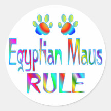Ägypter Maus Regel Runde Sticker