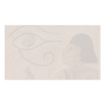 Ägypter mit Augentapisserie-Visitenkarte