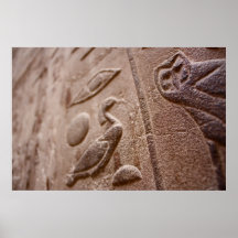 Ägyptische Hieroglyphen Poster