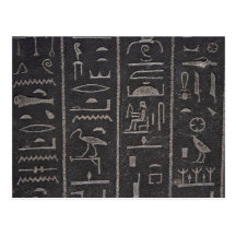 Ägyptische Hieroglyphen-Postkarte