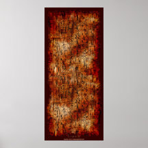 Ägyptischer Papyrus-rustikales Kunst-Plakat