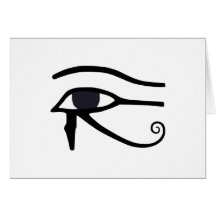 ÄGYPTISCHES AUGE VON HORUS GRUßKARTE