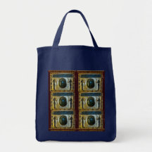 Ägyptisches Scarabäus-Amulett mit Isis-Tasche